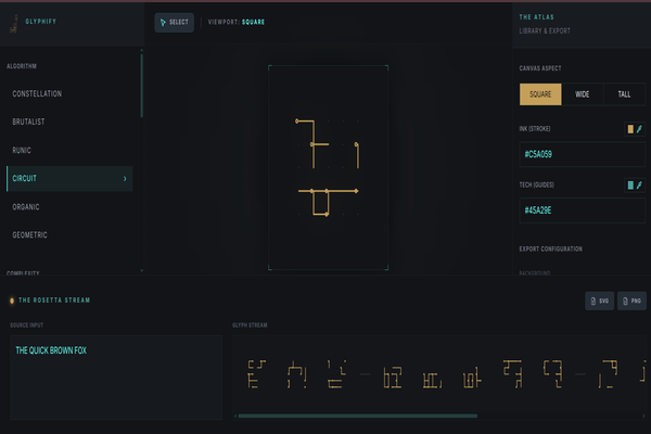 Glyphify product preview