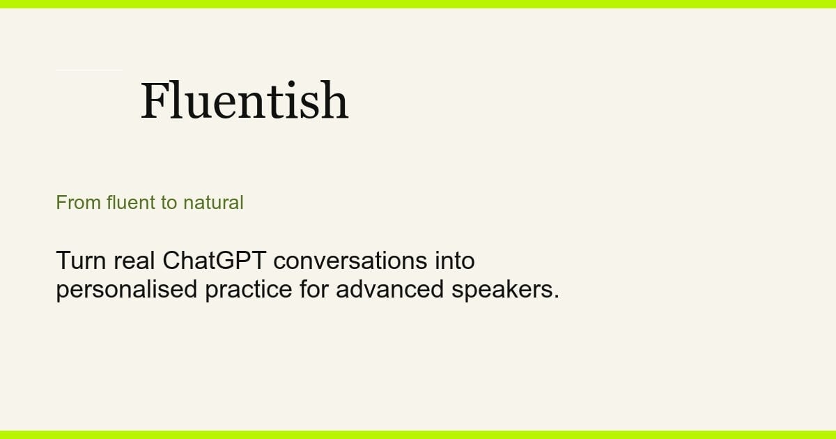 Fluentish product preview