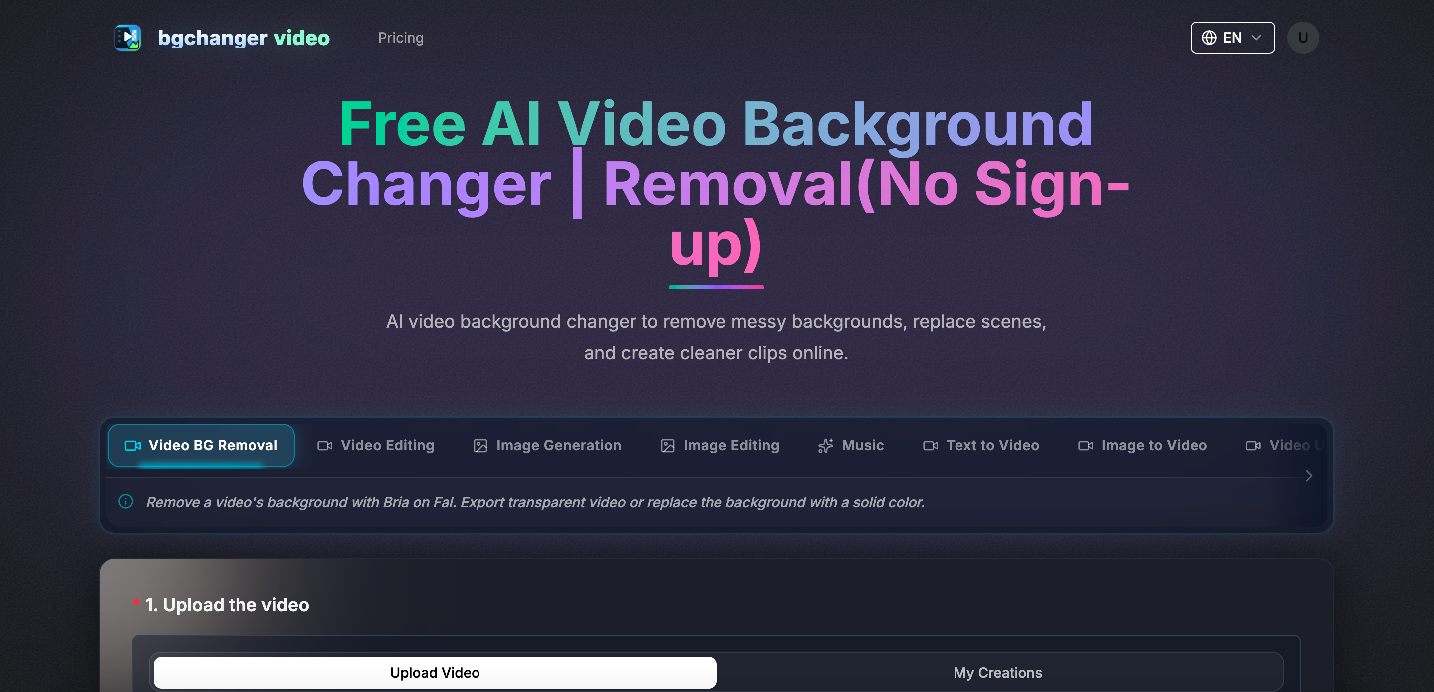 BGChanger AI product preview