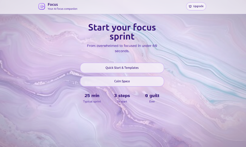 Focus AI Companion product preview